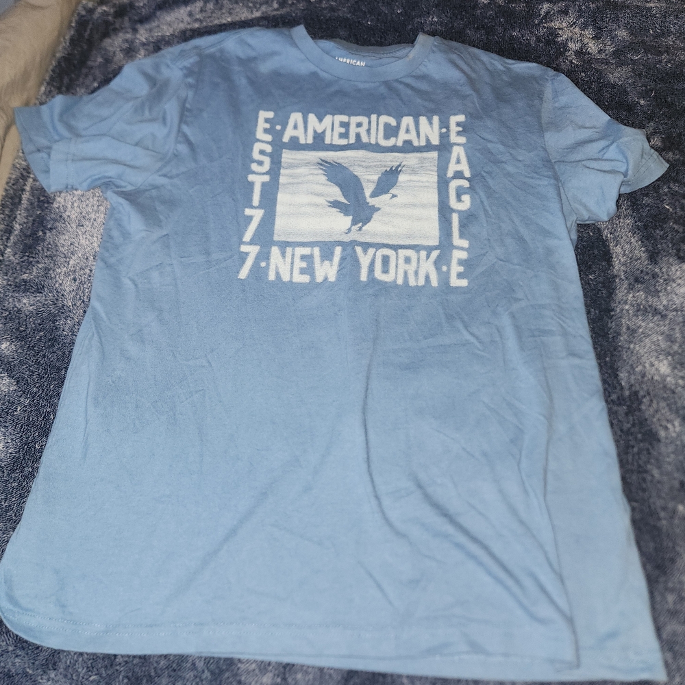 American Eagle Outfitters Blue Short Sleeve Tee